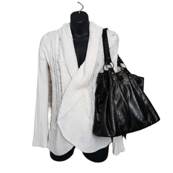 MEDIUM THYME KNIT SWEATER WITH PURSE EUC - Picture 3 of 11